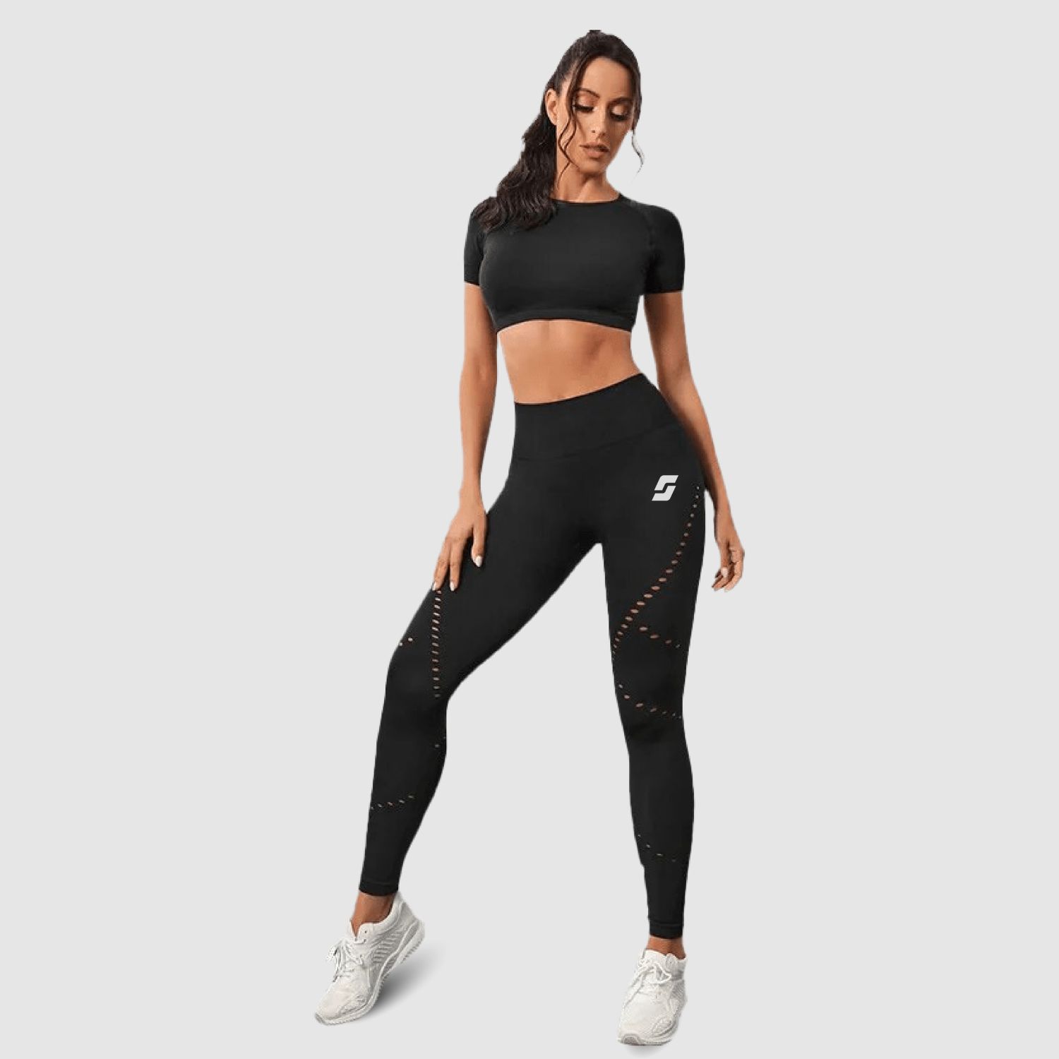 Hollow Out Seamless Workout Legging - Image 2