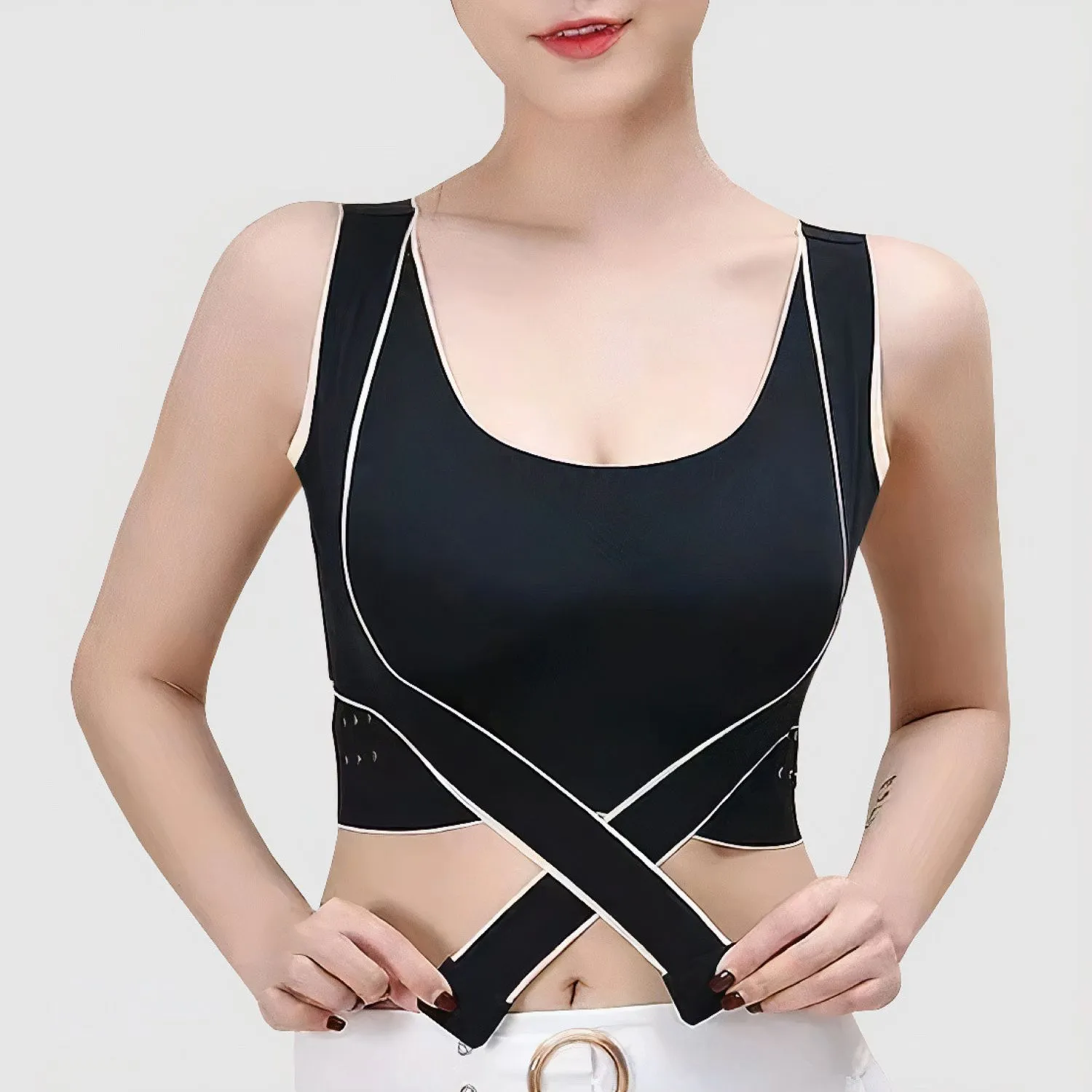 Buckle Wireless Padded Sports Bra