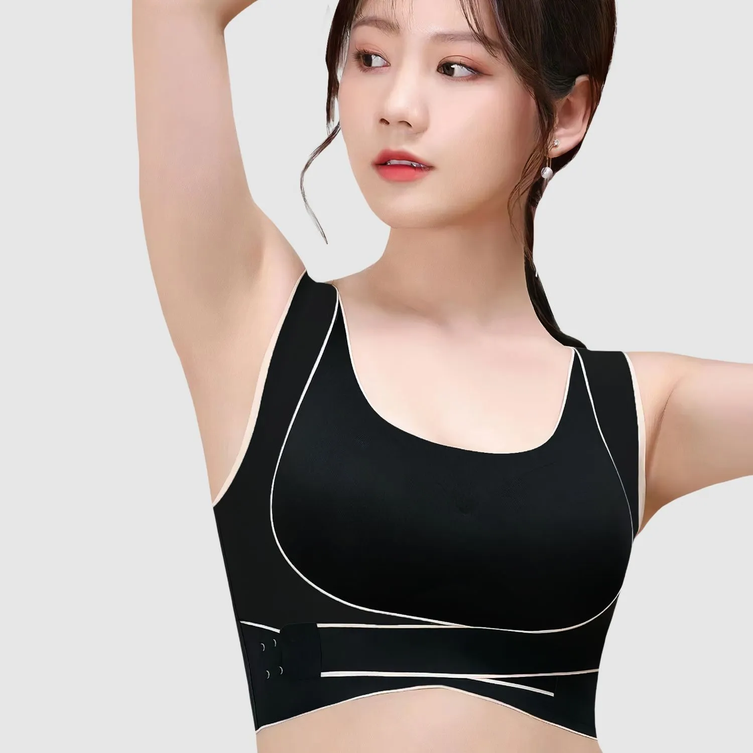 Buckle Wireless Padded Sports Bra - Image 2