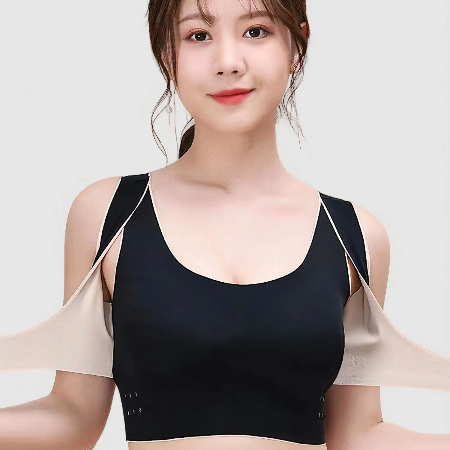 Buckle Wireless Padded Sports Bra - Image 3