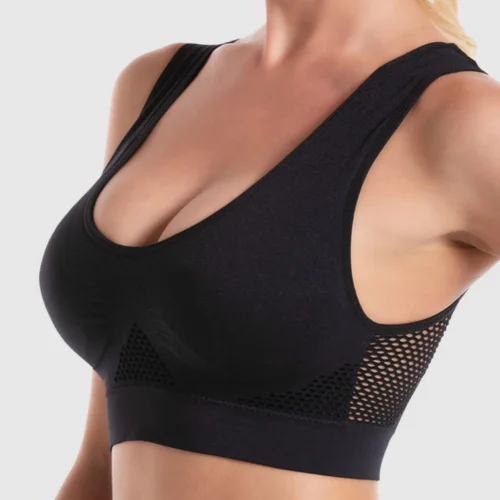 Seamless Mesh Women Sports Bra
