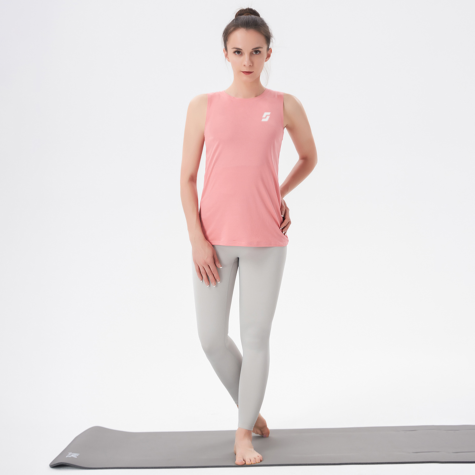 Pink Sleevless Breathable Tank Top - Image 2