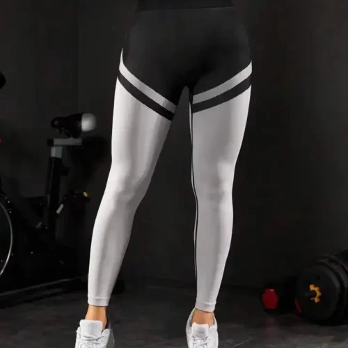 Seamless Stripes High Waist Butt Lift Legging