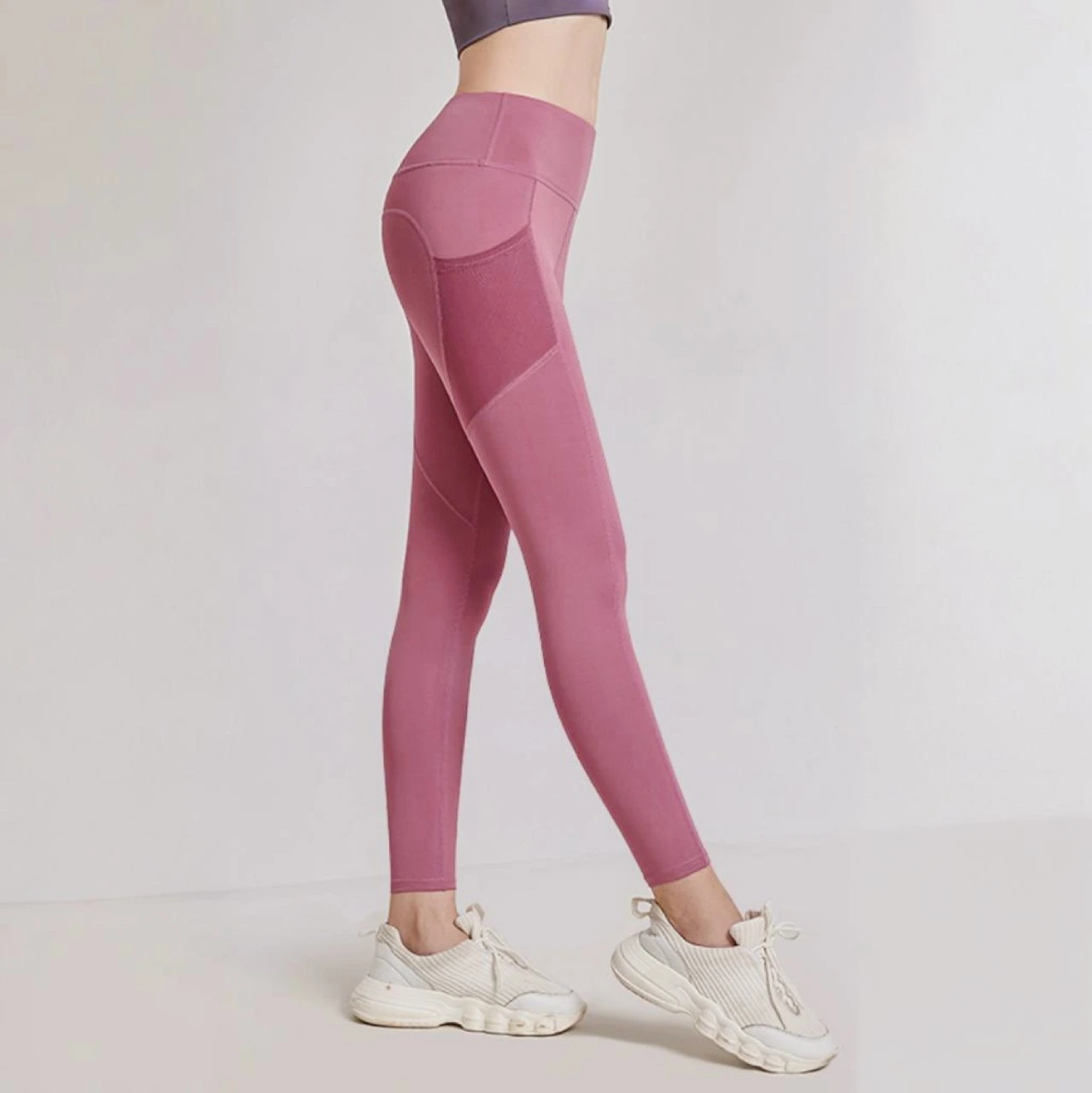 Women Mesh with Side Pocket Leggings - Image 2