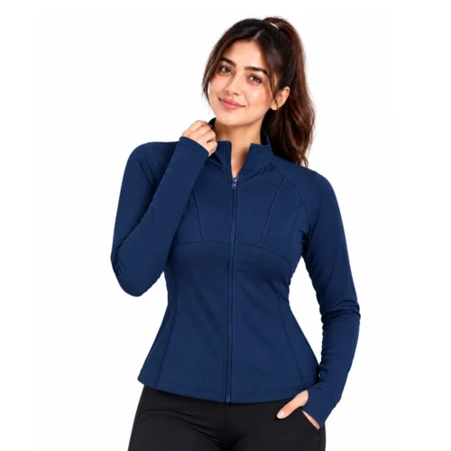 Women's Athletic Zip-Up Jacket Blue